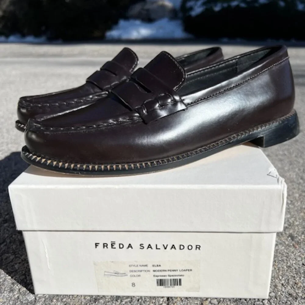 Freda Salvador Elba Penny Loafer in "Espresso", Women's Size 8 - Picture 6 of 8
